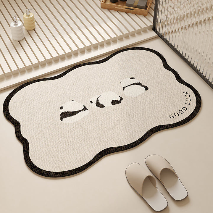 Playful Pet-Themed Absorbent Mat Kalsten