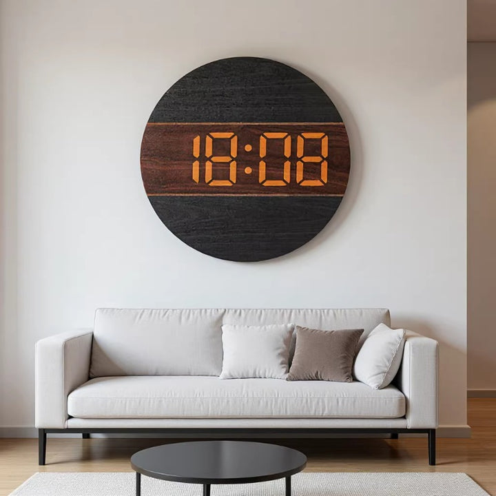 Creative digital watch in a modern wood design Kalsten