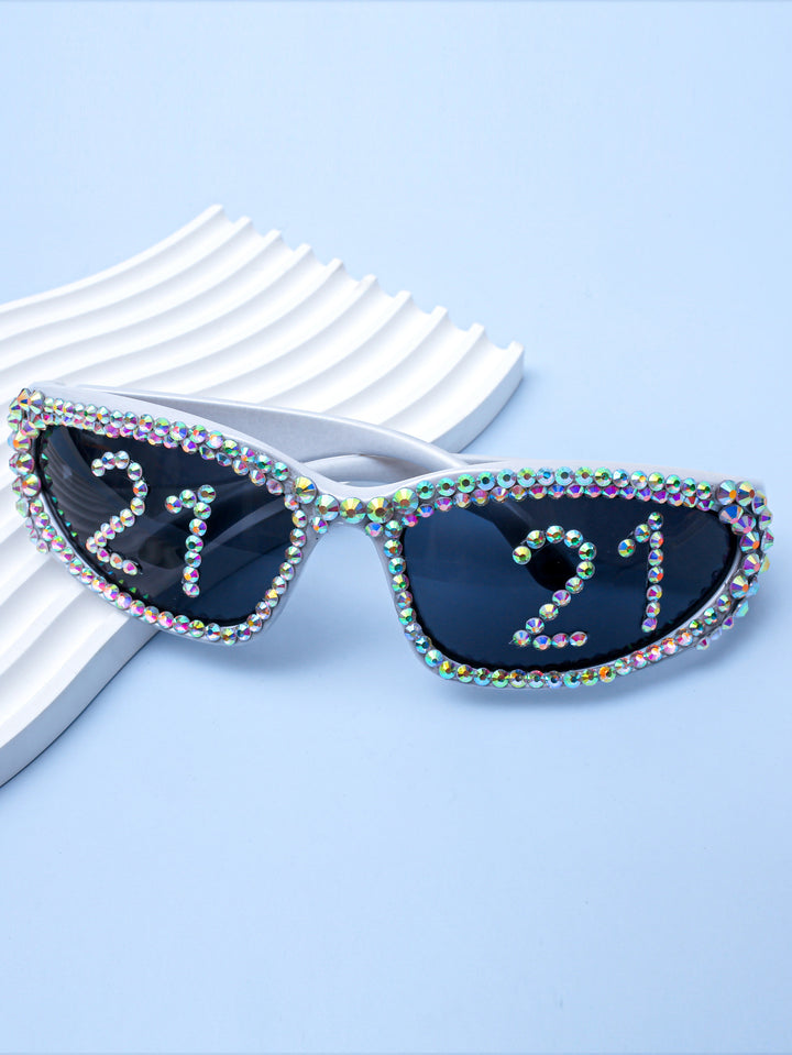 Statement Swarovski Crystal Embellished Sunglasses Kalsten