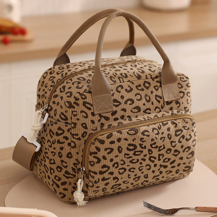 Insulated Lunch Bag with Stylish Zebra Print Kalsten