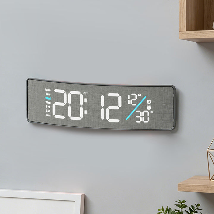 Digital multifunction alarm clock with soft textile cover Kalsten