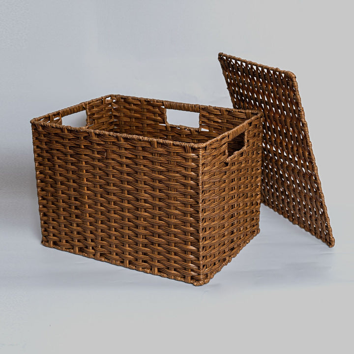 Versatile Wicker Storage Bin Kalsten