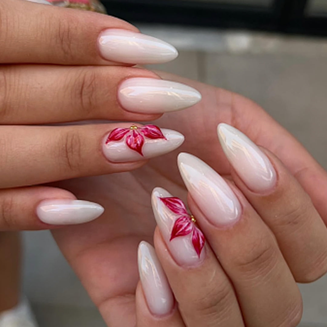 Artistic Floral Nail Decorations kalsten