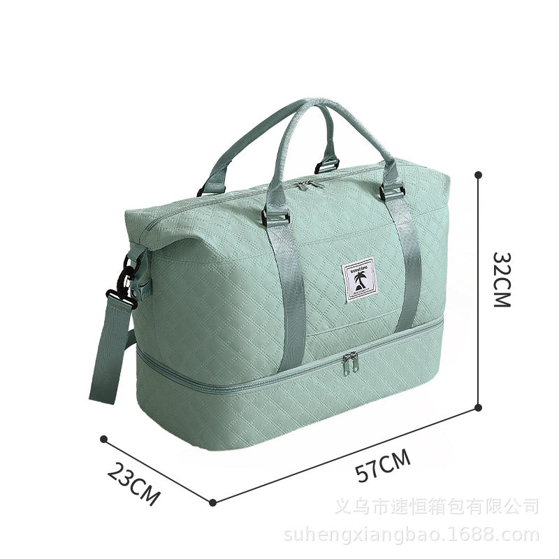 Spacious Quilted Travel Duffel Bag Kalsten