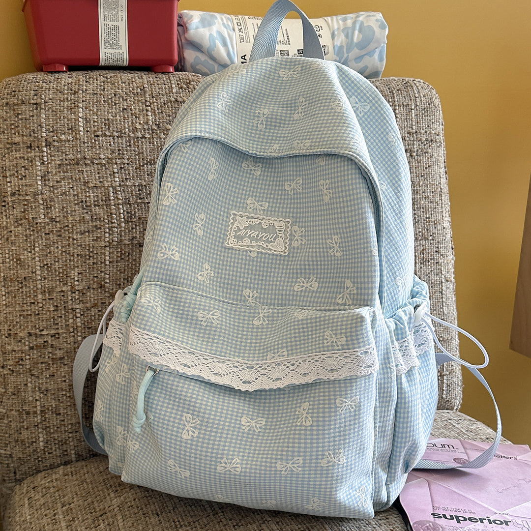 Sweet Floral-Embellished Backpack Kalsten