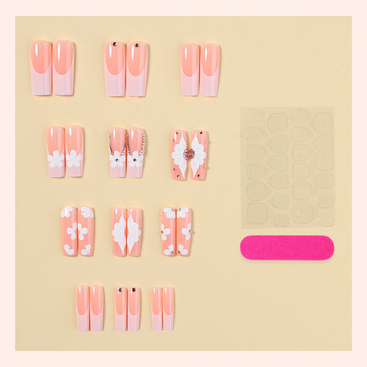 Floral Accent Press-On Nail Art Kit Kalsten