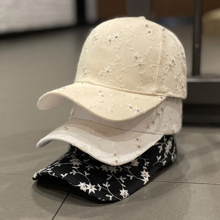 Women's Embellished Floral Cap Kalsten