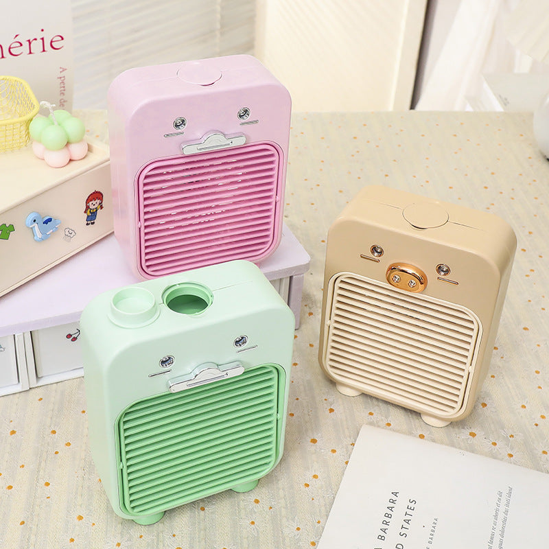 Women's Portable Mini Table Fan with USB Connection and Creative Design Kalsten