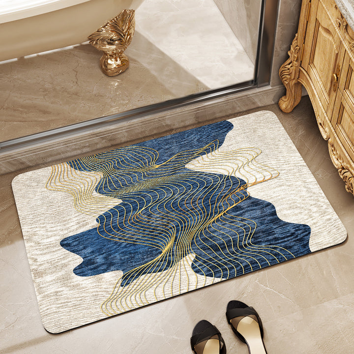 Stylish Patterned Bath Mat Kalsten