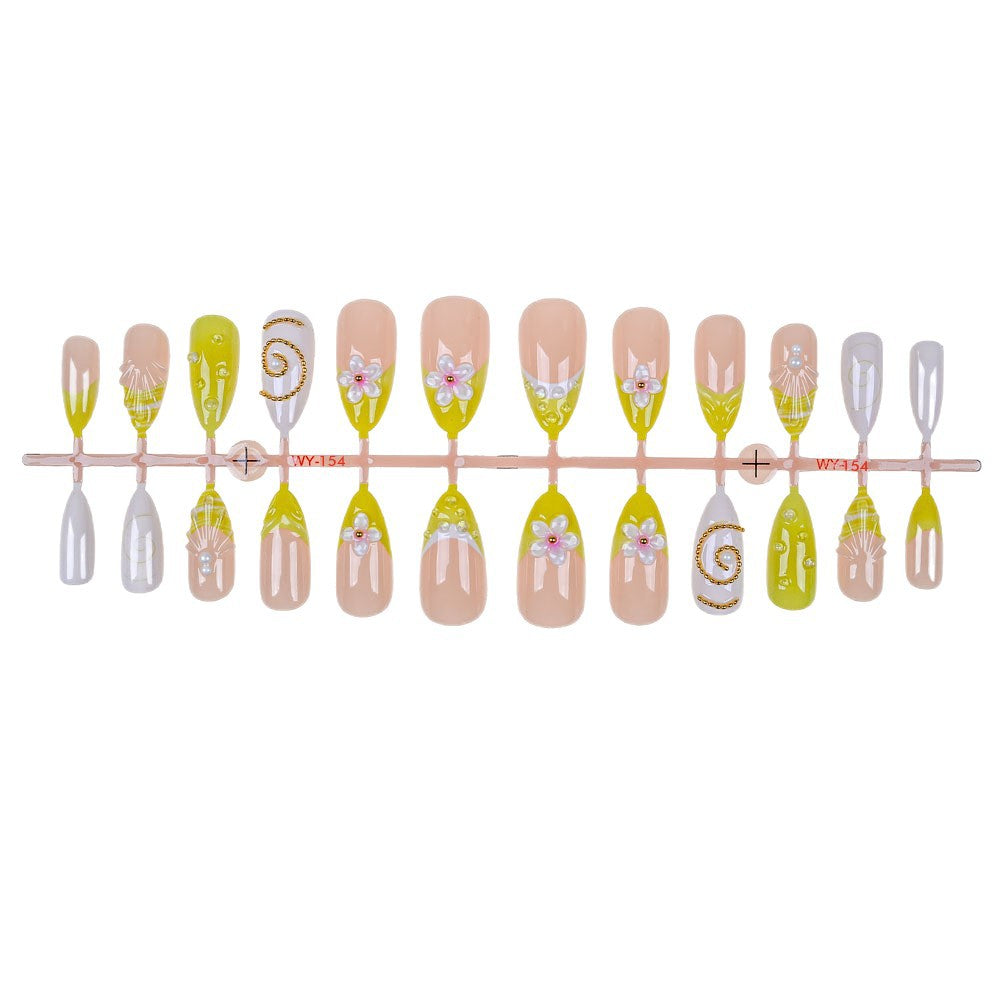 Artistic Designed Press-On Nail Set Kalsten