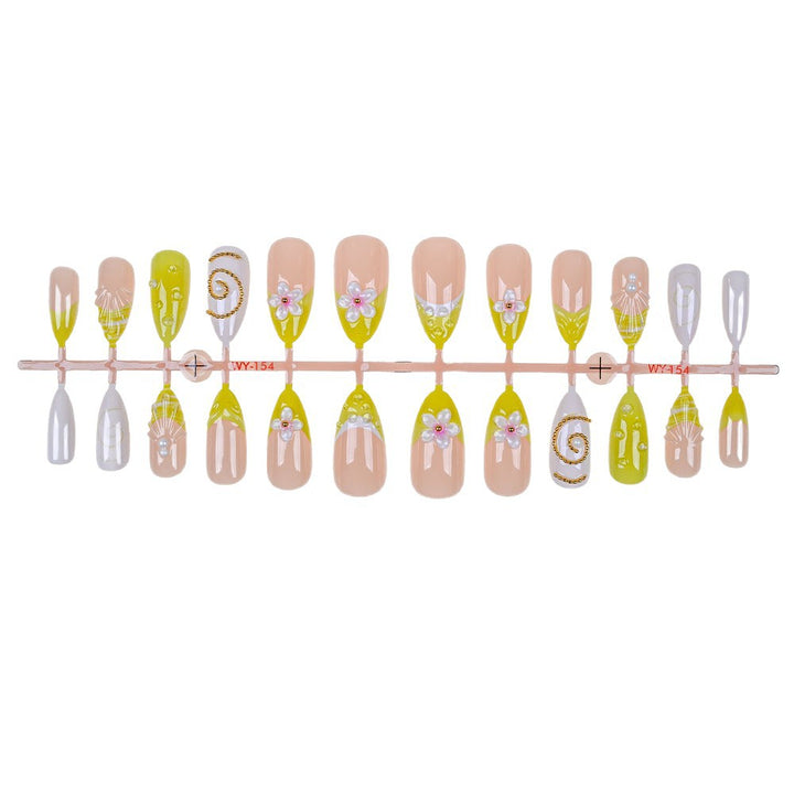 Artistic Designed Press-On Nail Set Kalsten