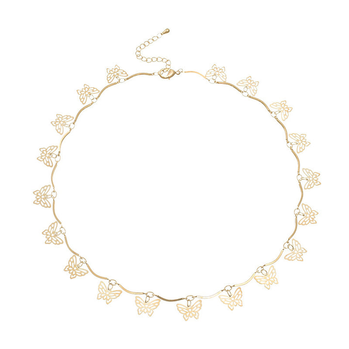 Butterfly Design Choker Necklace Kalsten