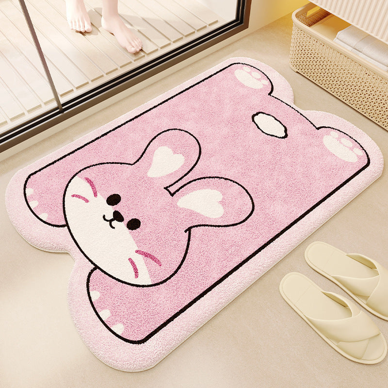 Cartoon Plush Bath Mat
