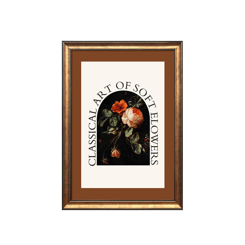 Elegant Gold Coated Flower Artwork