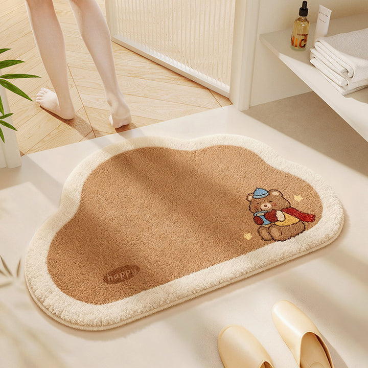 Cute Cat-Themed Bathroom Rug