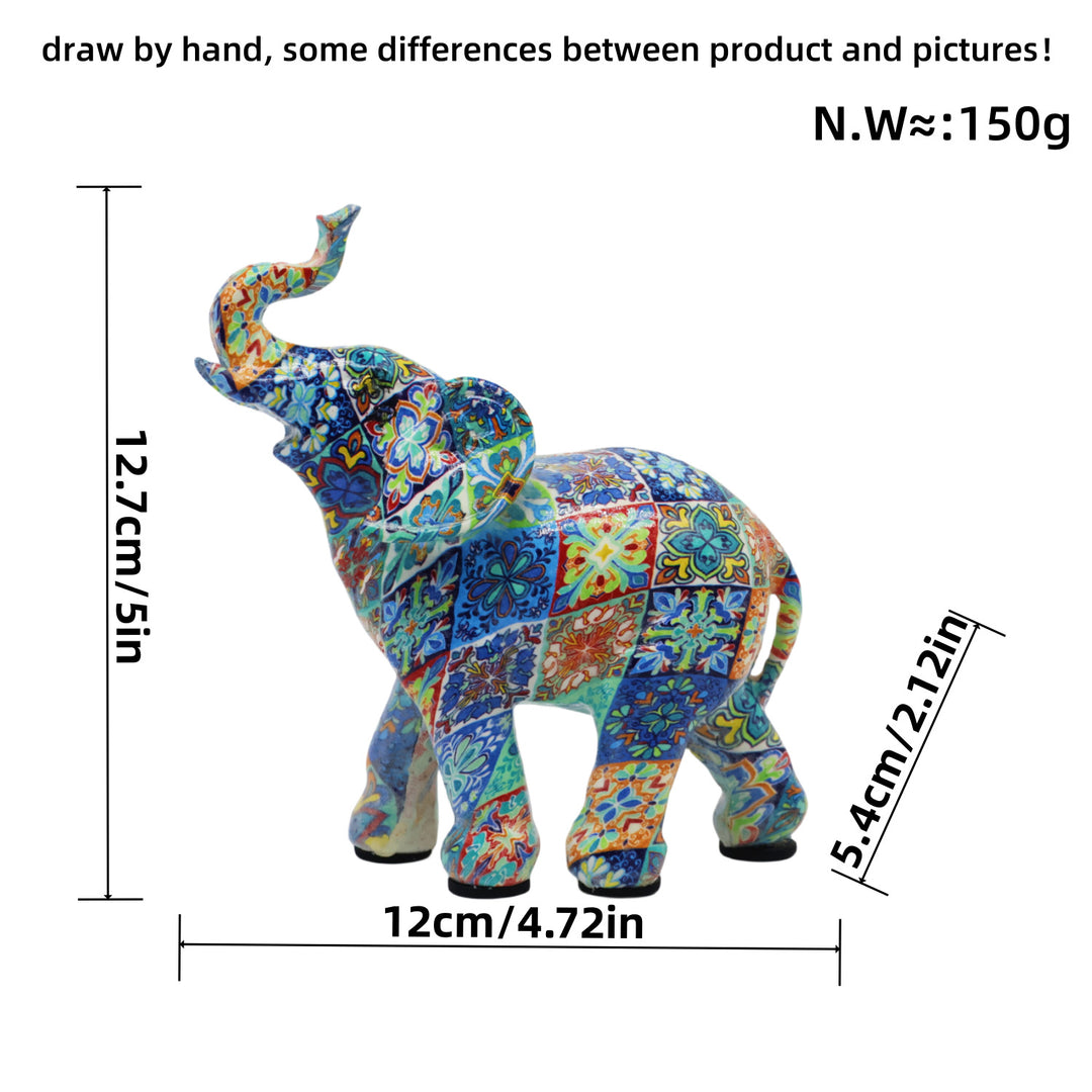 Artistically designed elephant figure Kalsten
