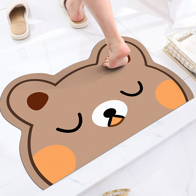 Lion-Themed Plush Bath Mat Kalsten