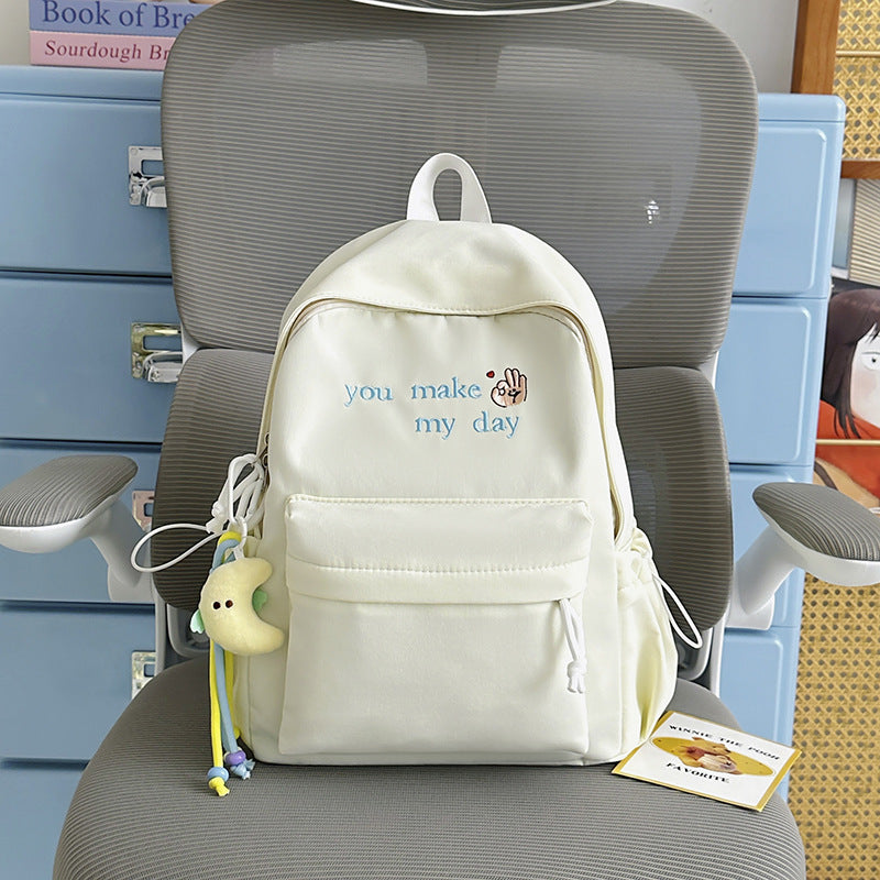 Casual Embroidered Mini Backpack Kalsten