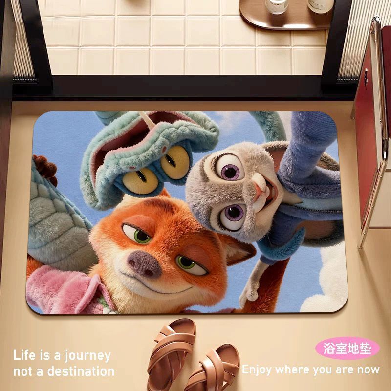 Children's Cartoon Character Welcome Mat