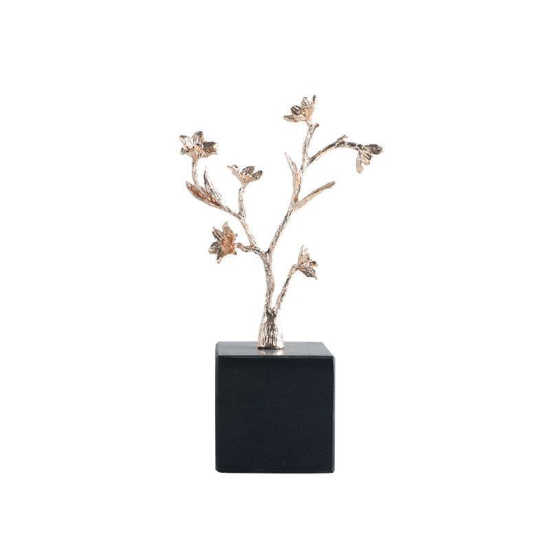 Modern Abstract Metal Plant Sculpture