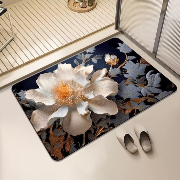 Floral Print Area Mat Kalsten