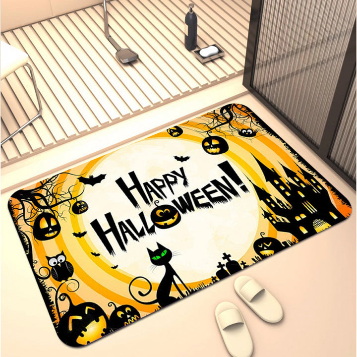 Halloween-Themed Decorative Bath Mat