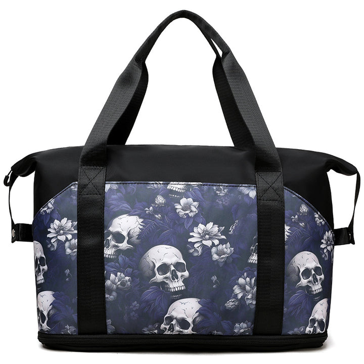 Artistic Skull Print Gym Duffel Bag Kalsten