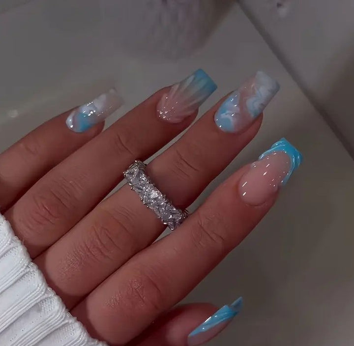 Artistic Marble Design Nail Art Kalsten