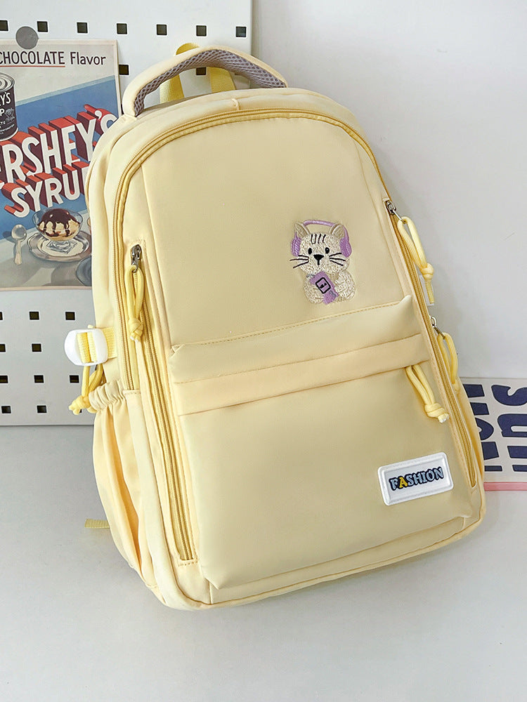 Cute Illustrated Cat Design Backpack