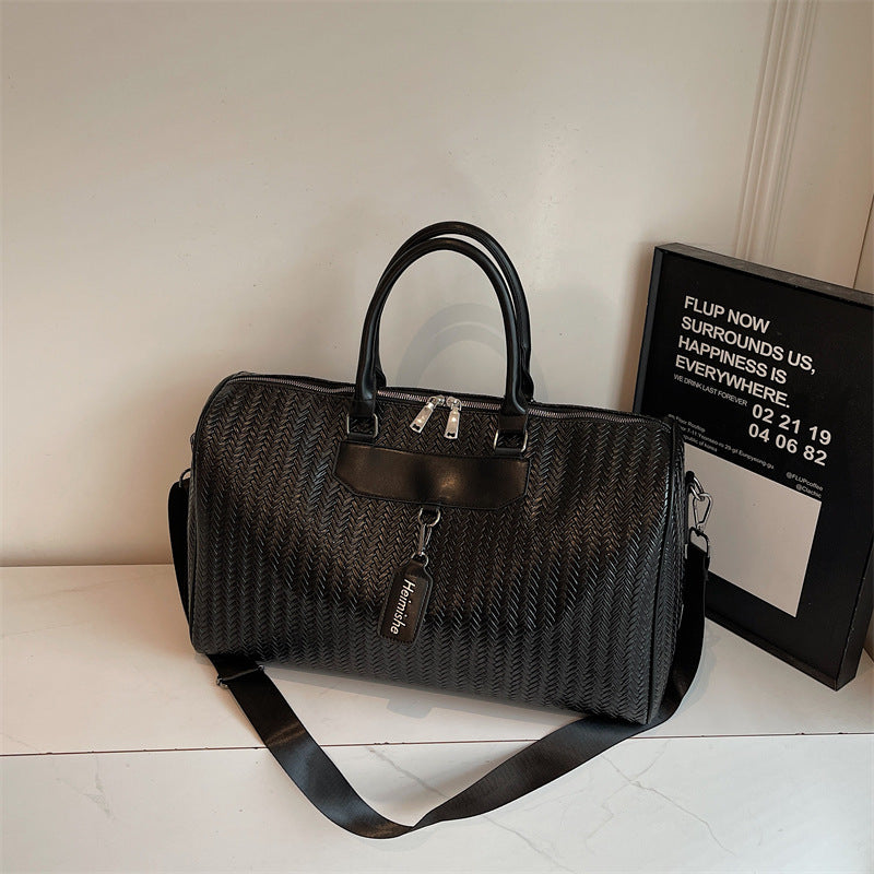 Elegant Textured Travel Duffel Bag Kalsten