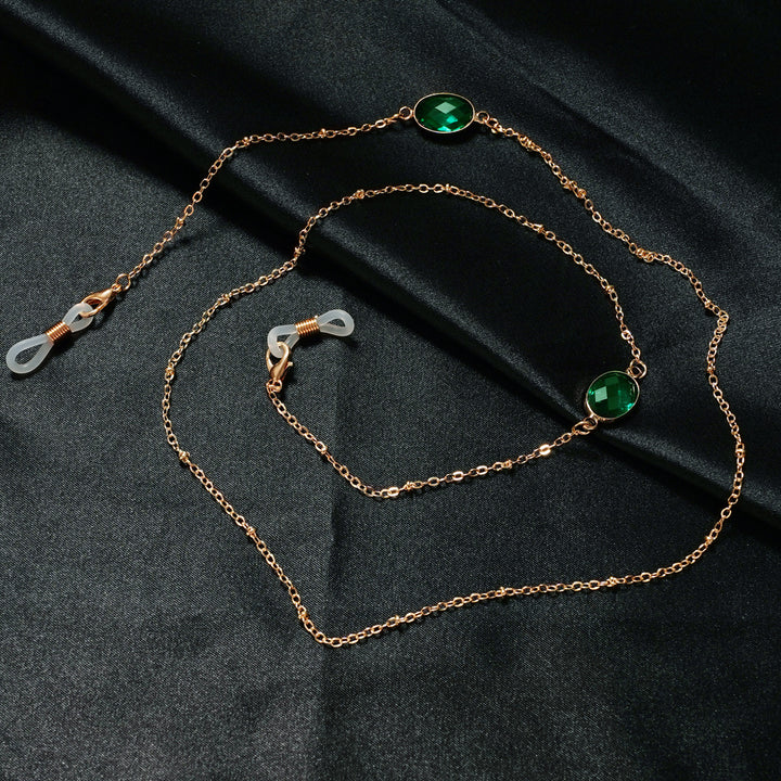 Chic Gemstone-Accented Eyewear Chain Kalsten