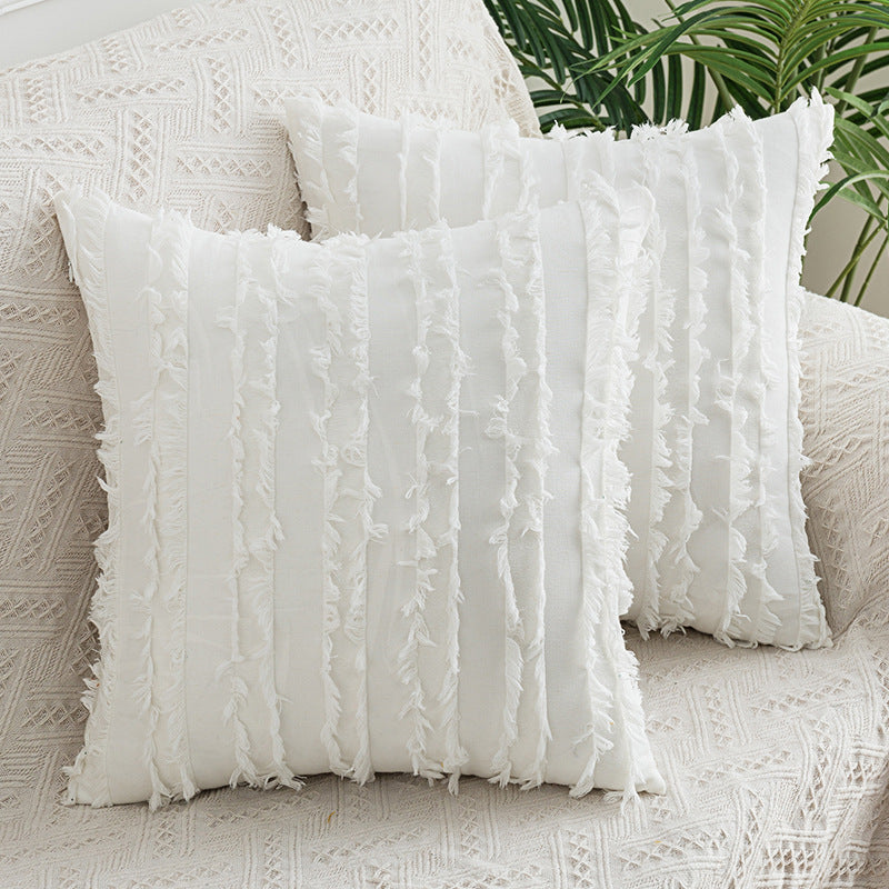 Fringe Texture Square Cushion