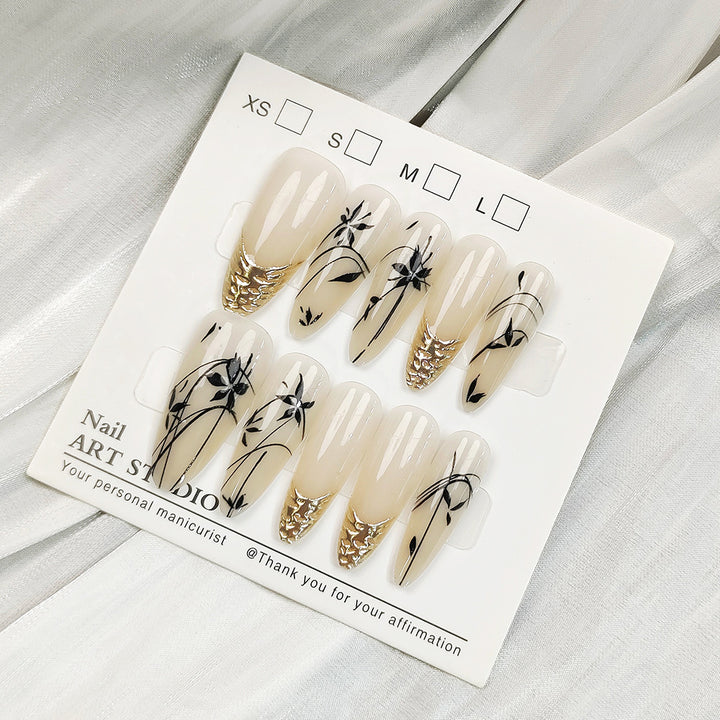 Artificial nails with Elegant Ombre Design Kalsten