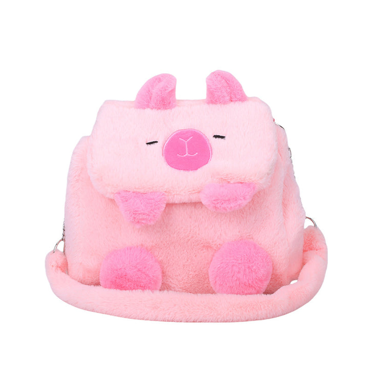 Plush Backpack In Pig Design Kalsten