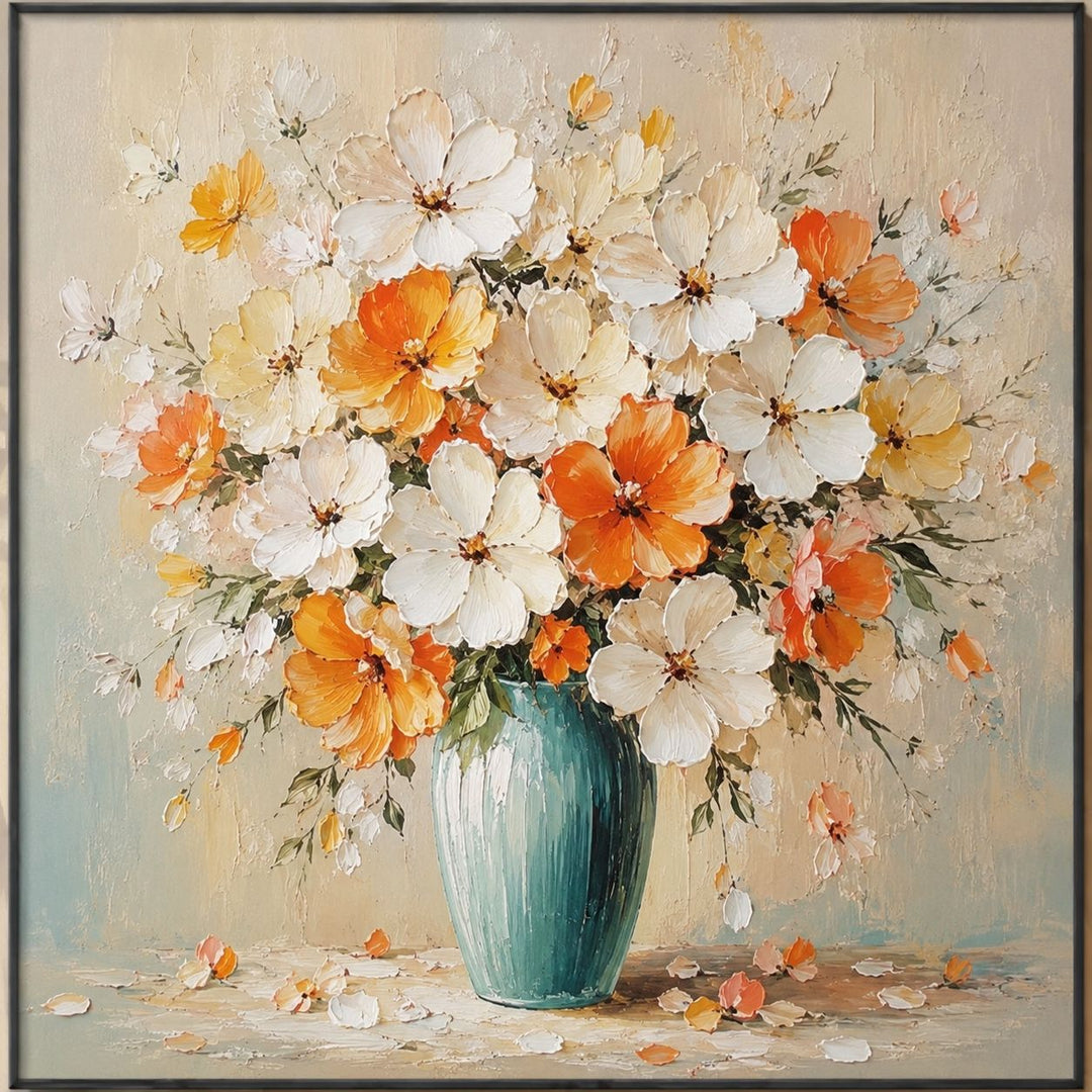 Floral Art Canvas Print for Home
