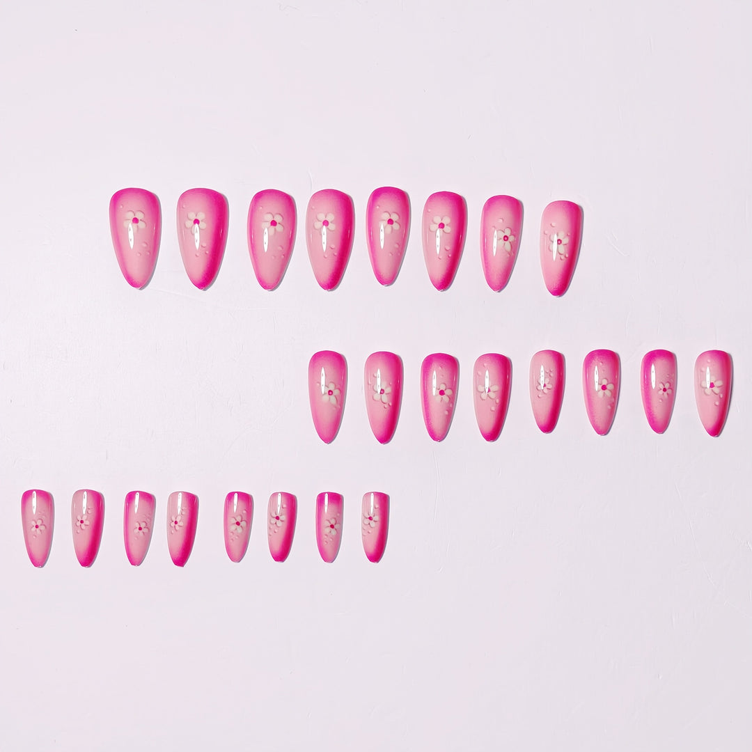 Artificial Nails in Elegant Flower Pattern Kalsten