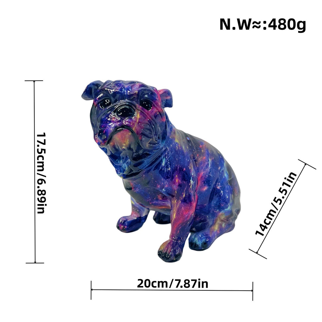 Colorful decorative figure of a dog in modern design Kalsten