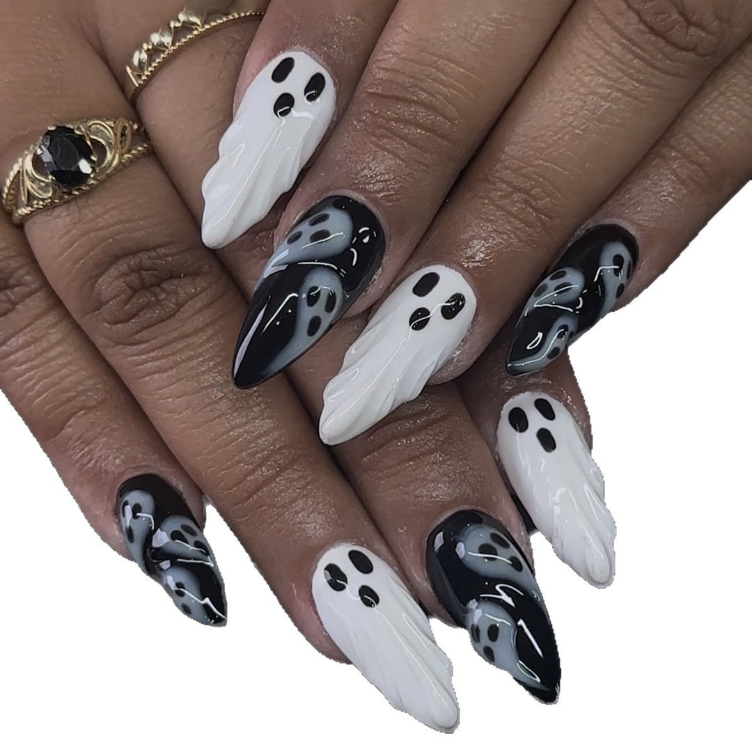 Creative Nail Art Set with Ghost Motifs Kalsten