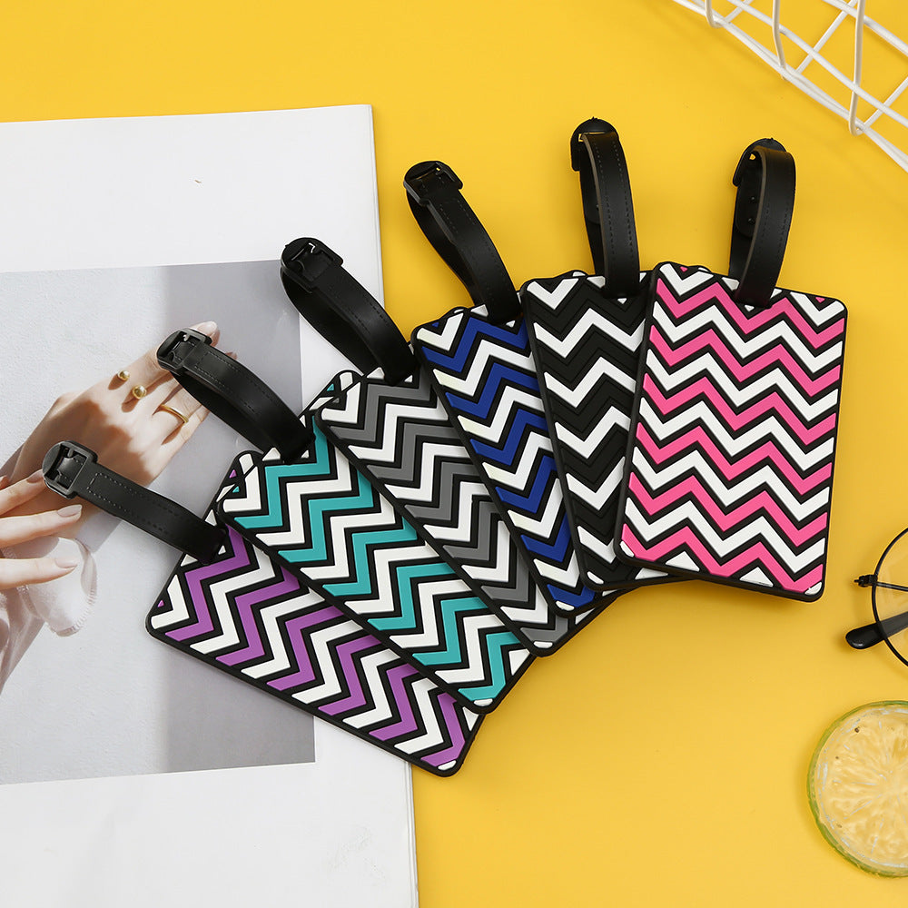 Unisex Chevron Patterned Luggage Tag Kalsten