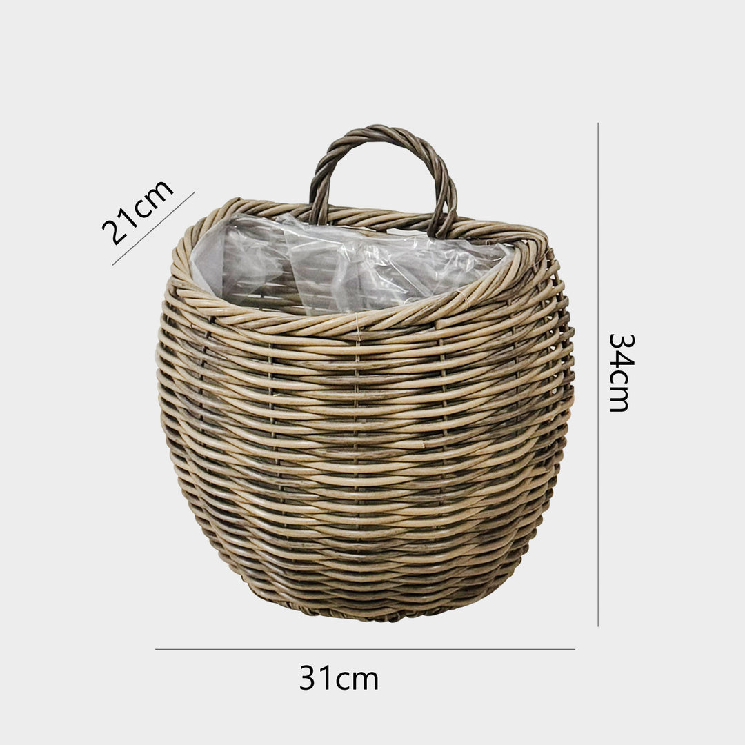 Decorative storage basket with handle Kalsten