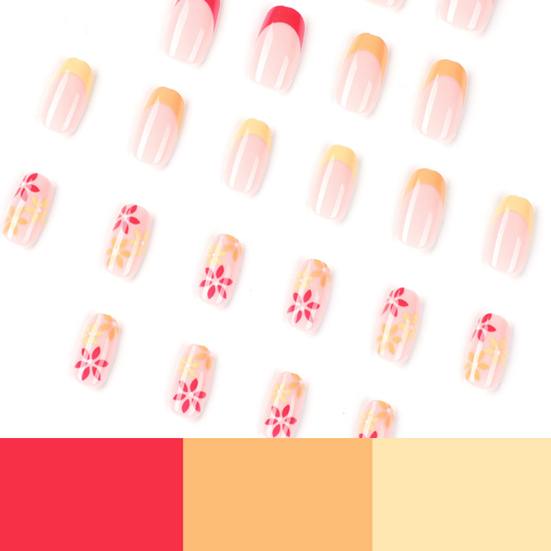 Artful nail art with delicate floral accents Kalsten