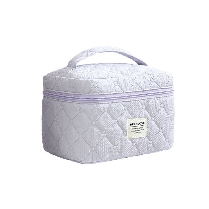 Quilted Multi-Compartment Makeup Organizer Kalsten