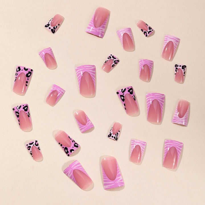 Artistic Leopard Print Stiletto Nail Extensions Kalsten