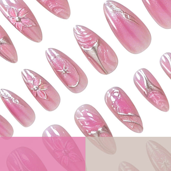 Decorative 3D Floral Nail Art Enhancements Kalsten