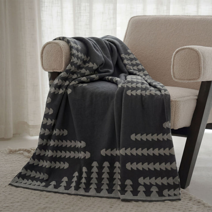 Modern Geometric Pattern Throw Blanket
