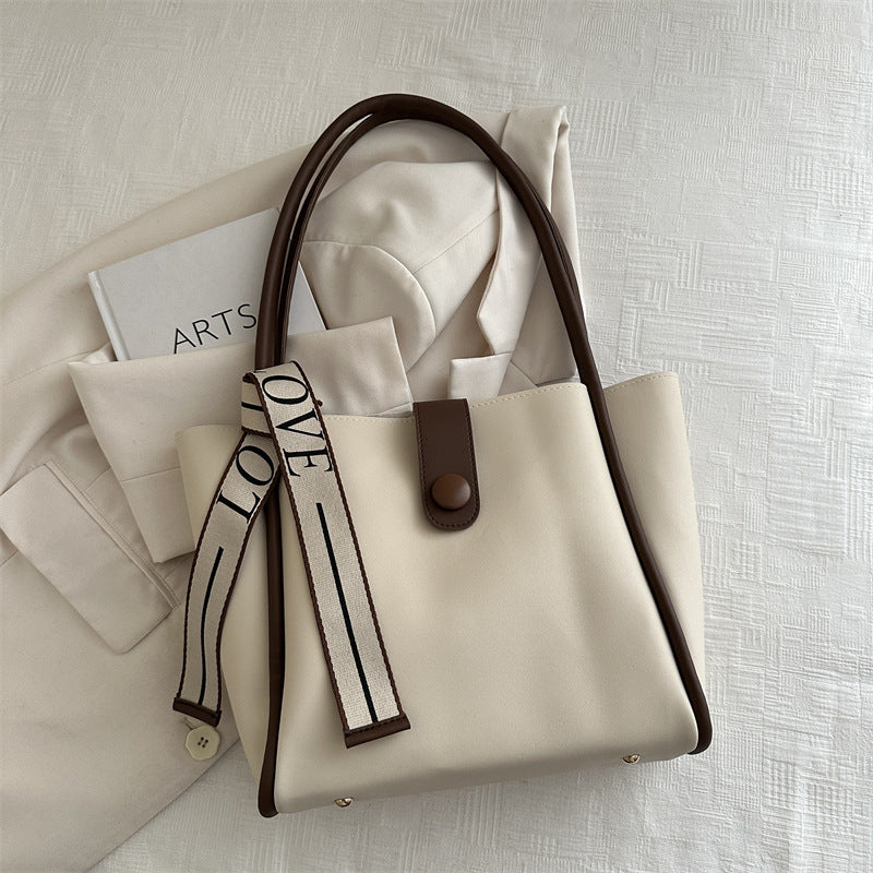 Minimalist Faux Leather Tote