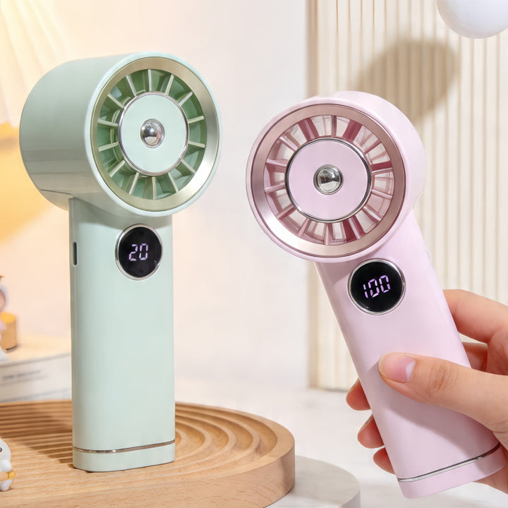 Portable USB Hand Fan with LCD Display Kalsten