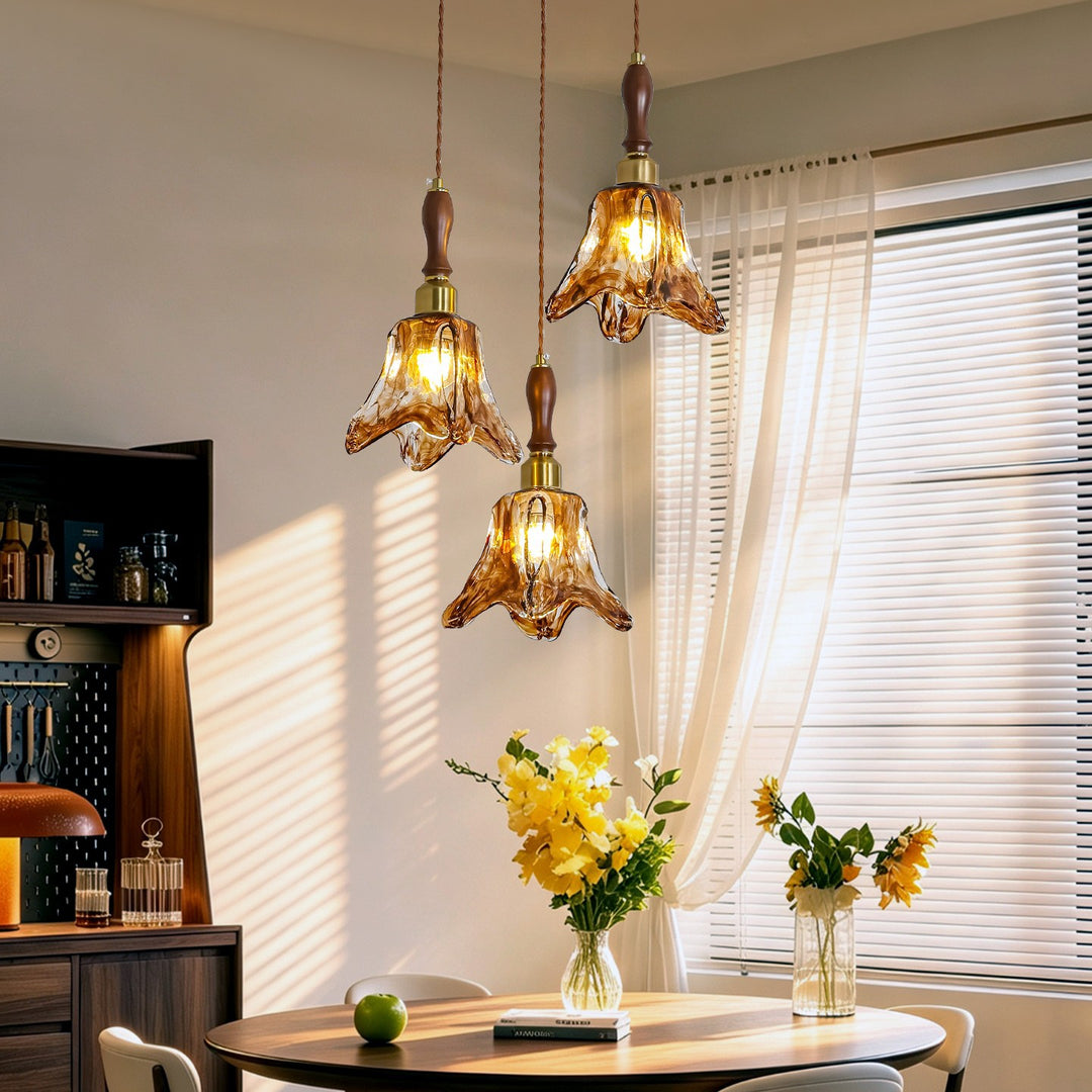 Artistic Floral Pendant Chandelier