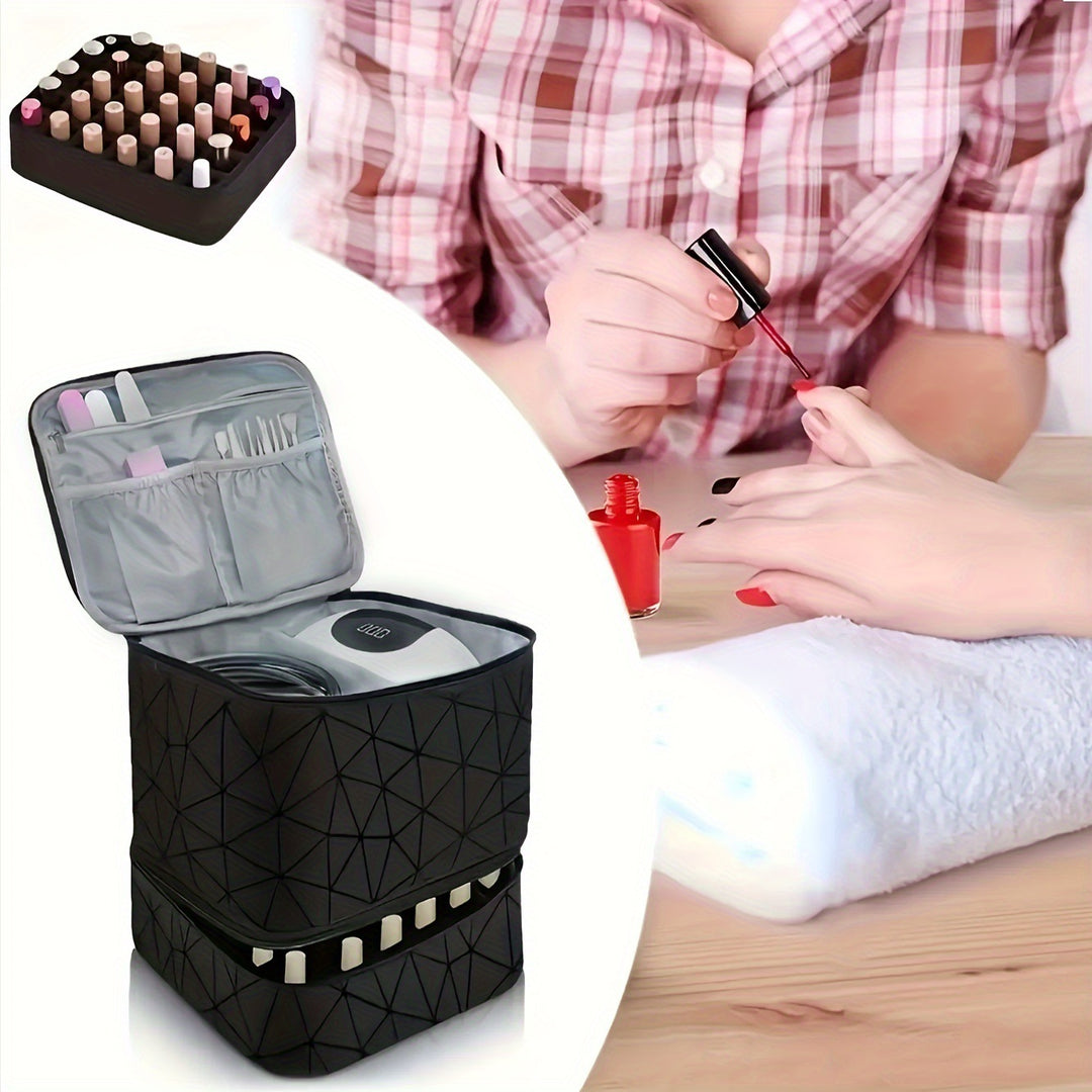 Cosmetic Organizer Bag with Dual Design and Sturdy Interior Lining Kalsten