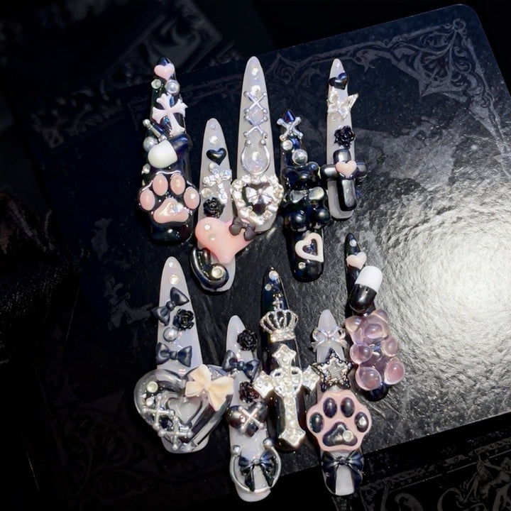 Artistic Gothic Nail Art Set